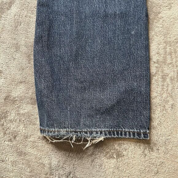 Calvin Klein Jeans Women 13 Blue Denim Double Stone Wash Flare Preppy ZJ065196S - Picture 3 of 8